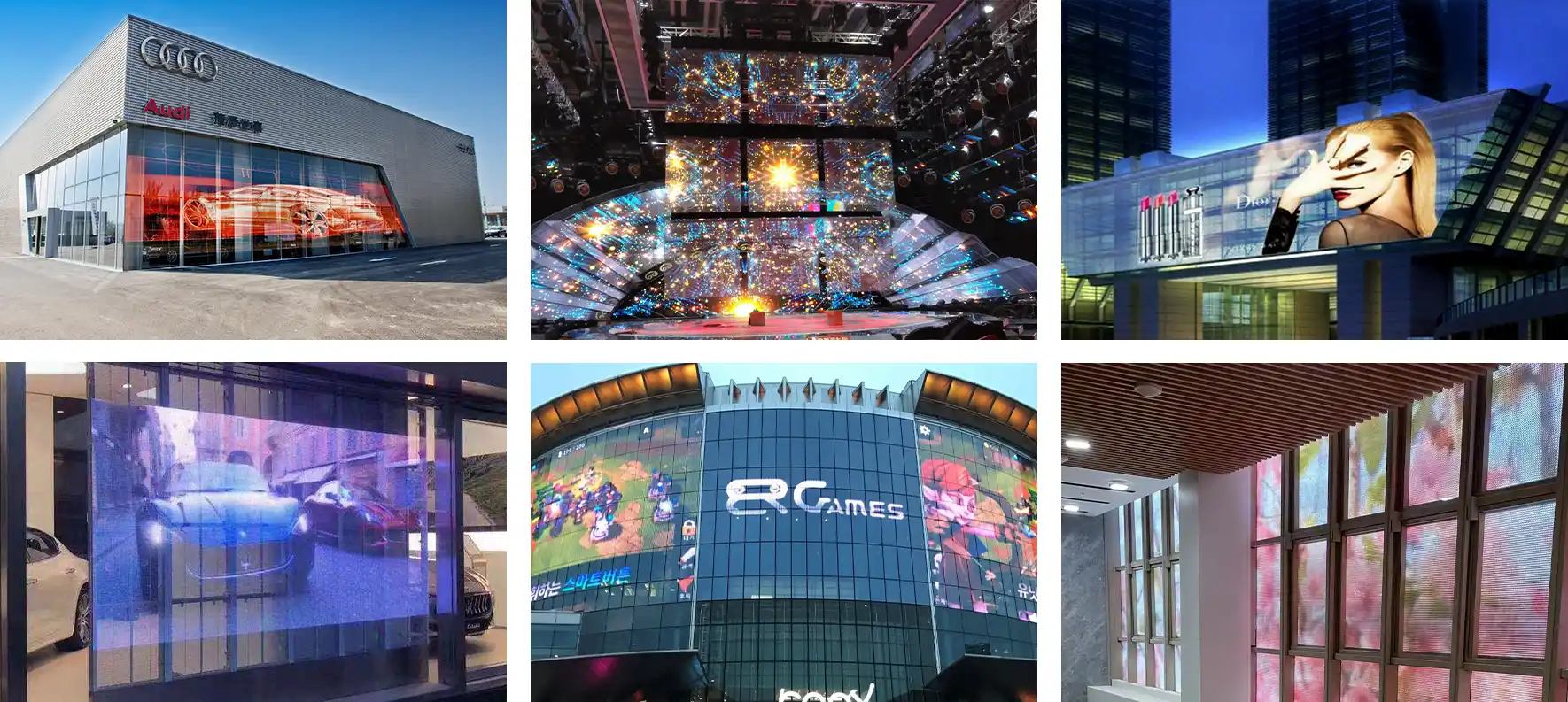 applications of led film screen