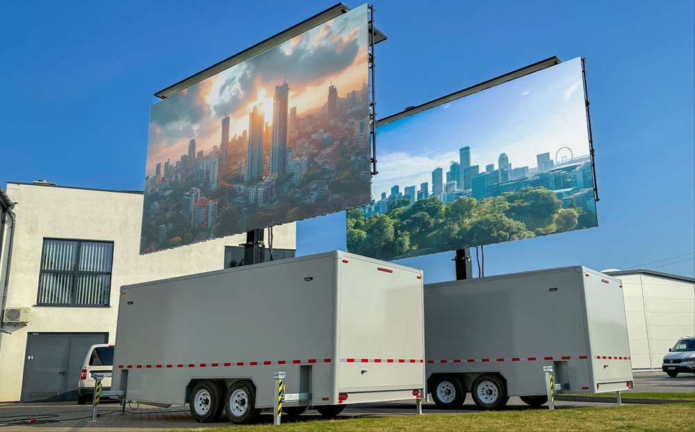 cinstar p3.9 mobile led trailer for rental events