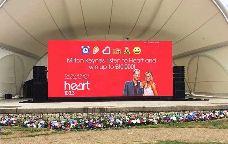 cinstar p3.9 rental led display screen for charity activity