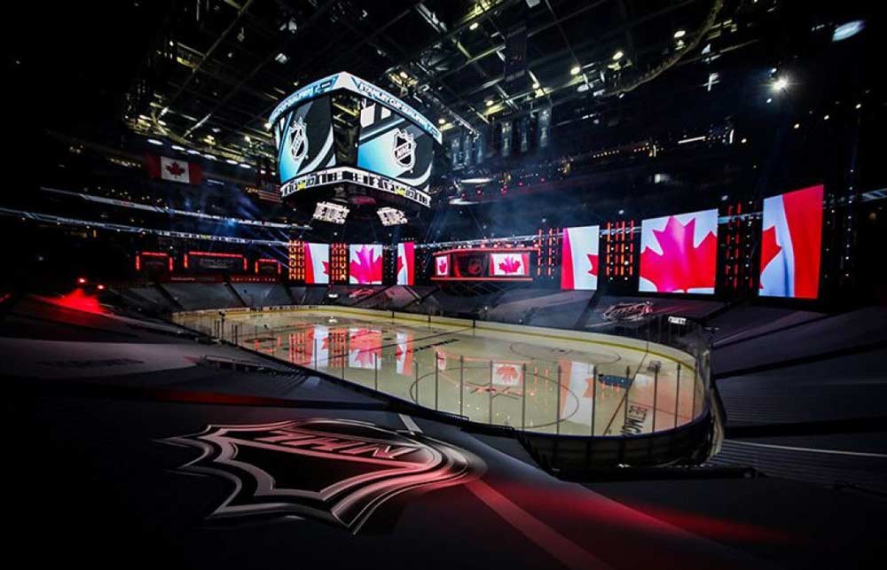 stadium led screen for nhl ice hockey arena