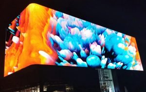 cinstar outdoor led billboard right angle installation