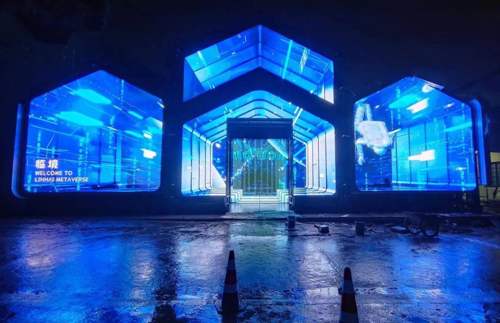 cinstar p3.9 transparent led display building facade 4