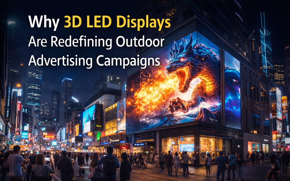 3d led display for outdoor advertising campaigns