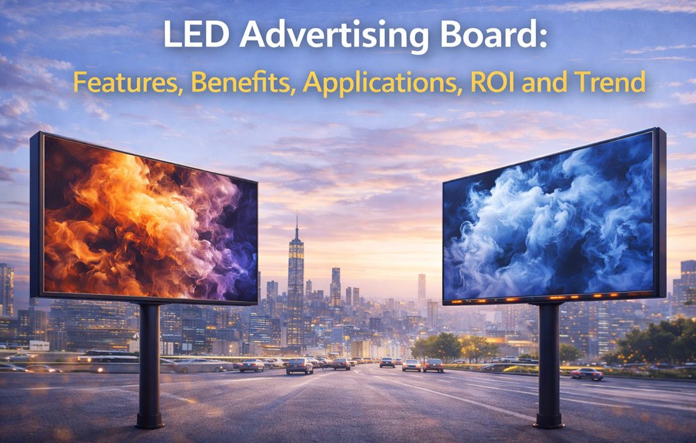 features applications of led advertising board