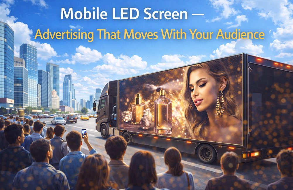 mobile led screen for advertising and events