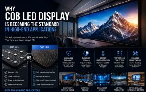 cob led display high end applications